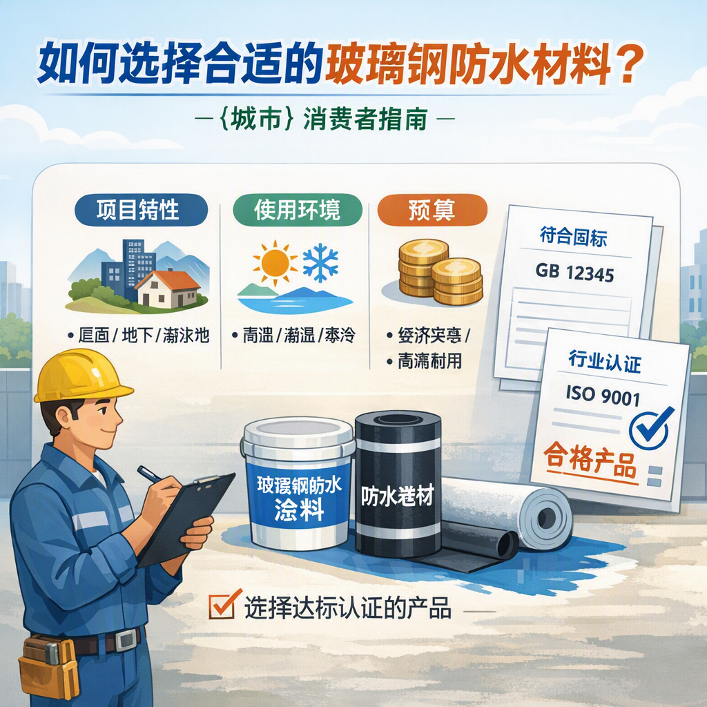 如何判定玻璃钢防水材料的合格标准? 黔东南 消费者指南