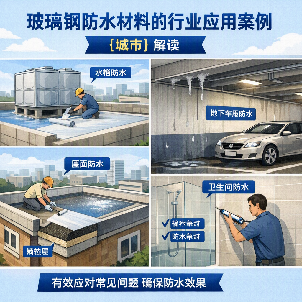 玻璃钢防水材料的行业应用案例,黔东南解读